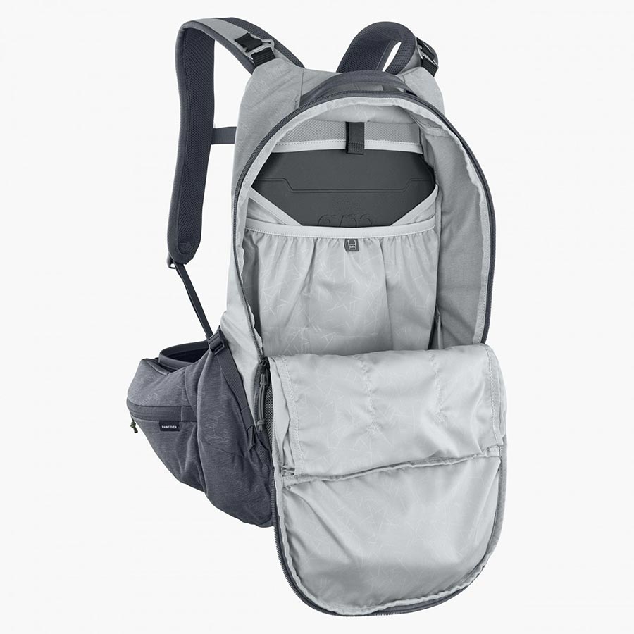 EVOC, Trail Pro 16, Protector backpack, 16L, Stone/Carbon Grey, SM