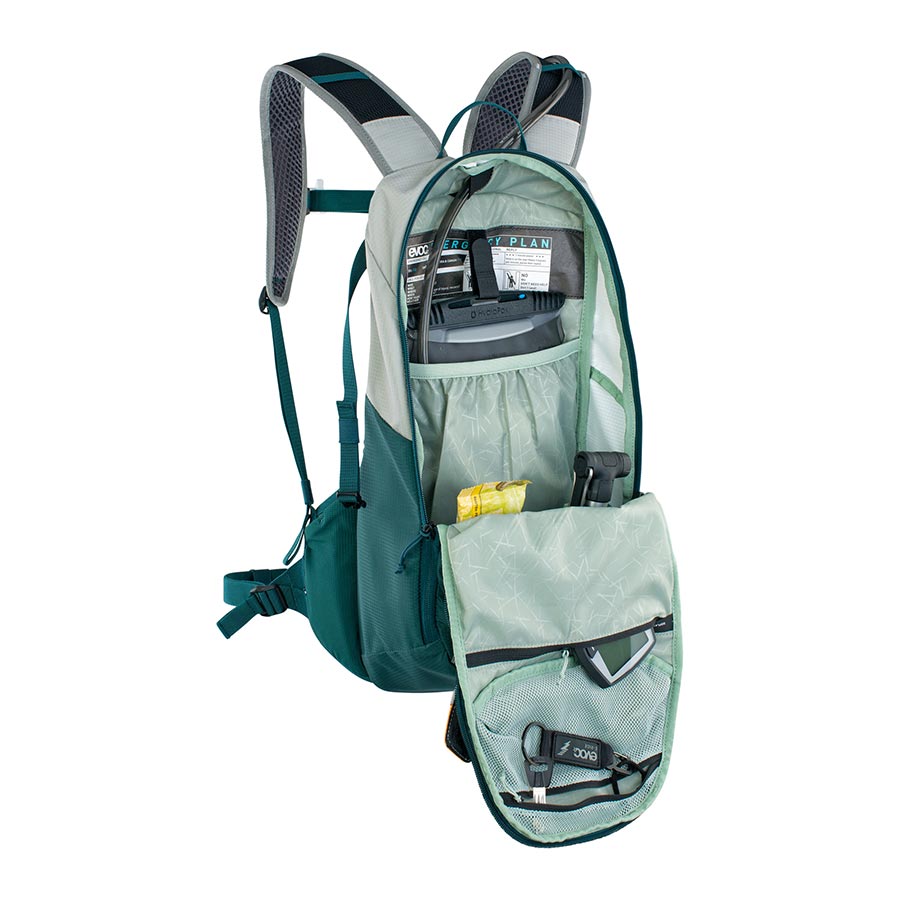 EVOC, E-Ride 12, Hydration Bag, Volume: 12L, Bladder: Not included, Stone/Petrol