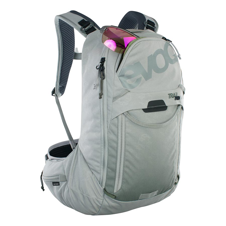 EVOC, Trail Pro SF 12, Protector backpack, 12L, Stone, XS