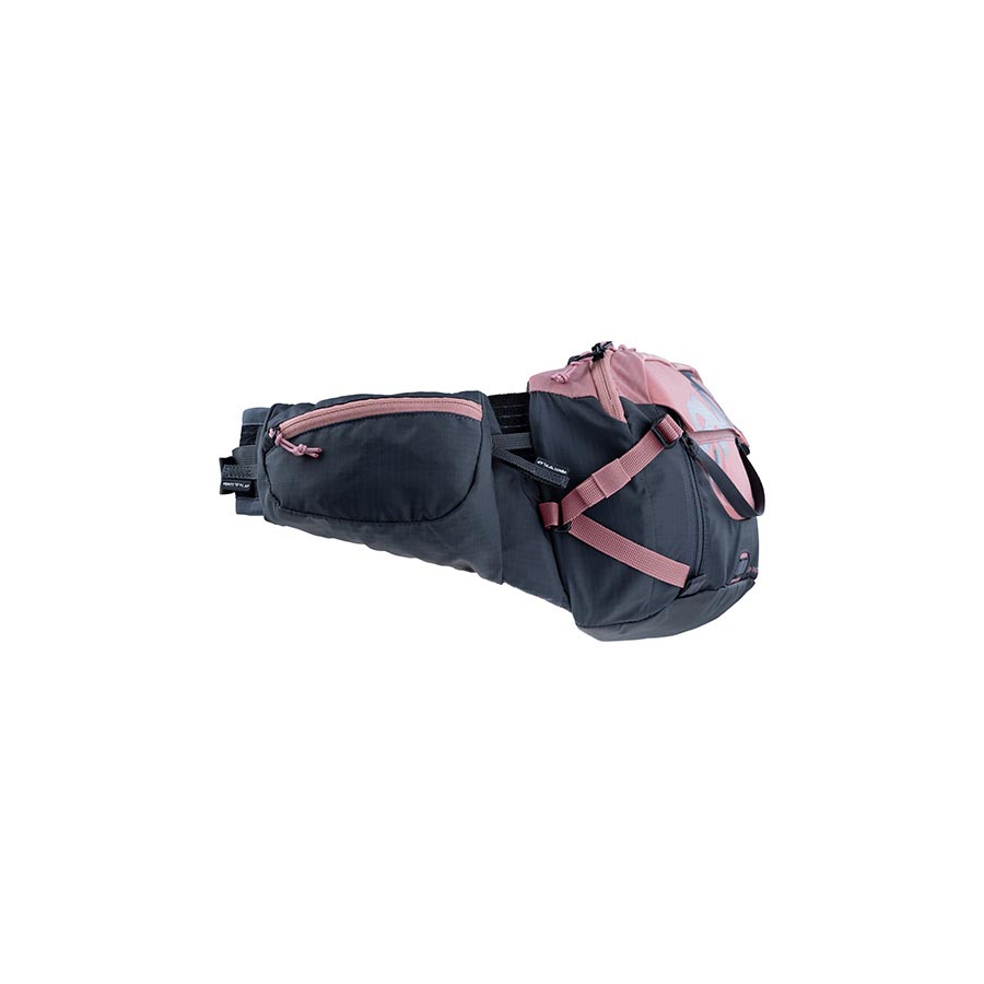 EVOC, Hip Pack Pro 3 +1.5L, Hip Pack, 3L, Bladder included (1.5L), Dusty Pink/Carbon Grey