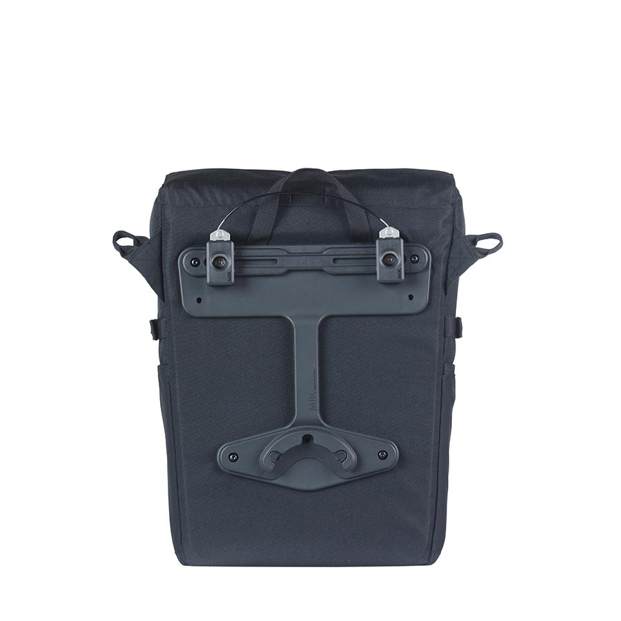 Basil, Move Simple, MIK Studs, Pannier, 15L, Black