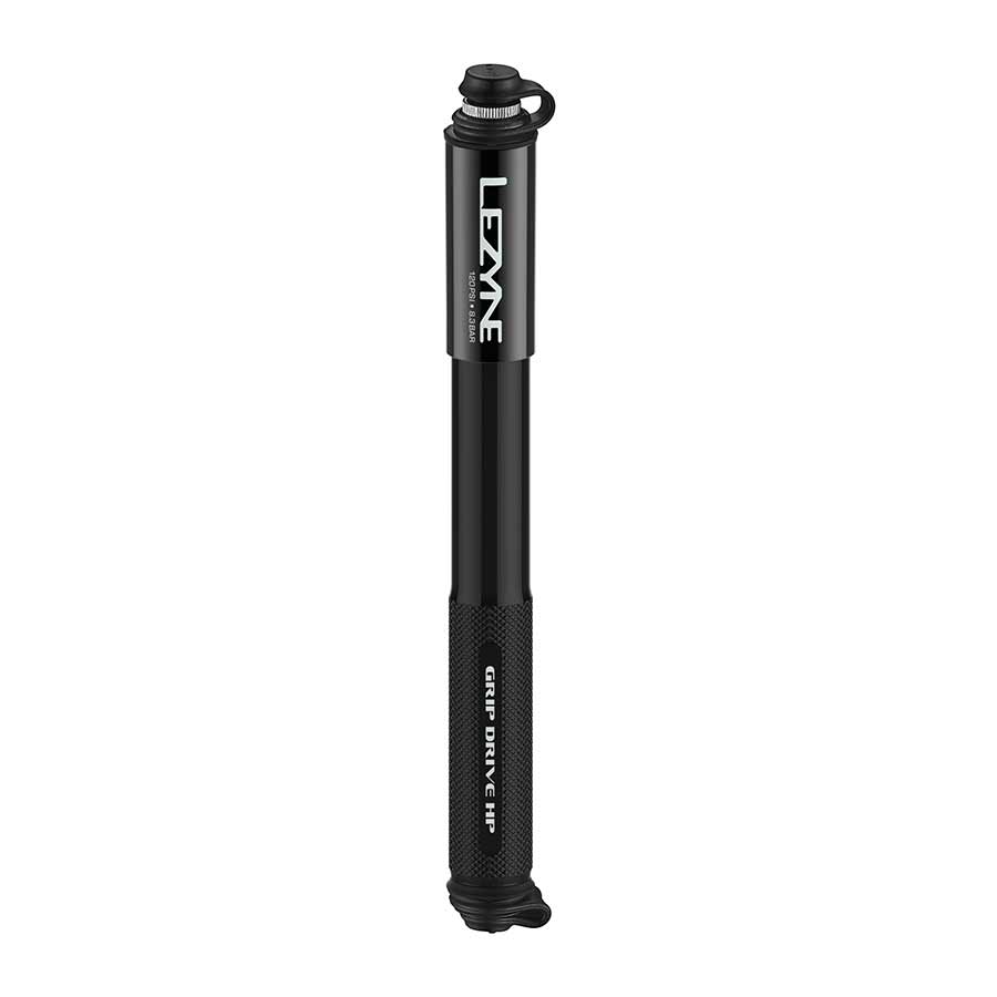 Lezyne, Grip Drive HP, Pump, ABS Flip Chuck, 120PSI, Black, 203mm