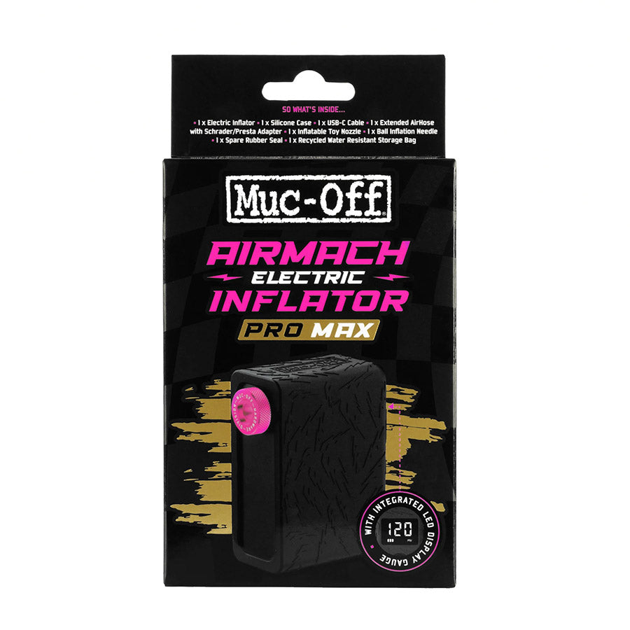 Muc-Off, Airmach Electric Pro Max, Pump, 120psi, Black