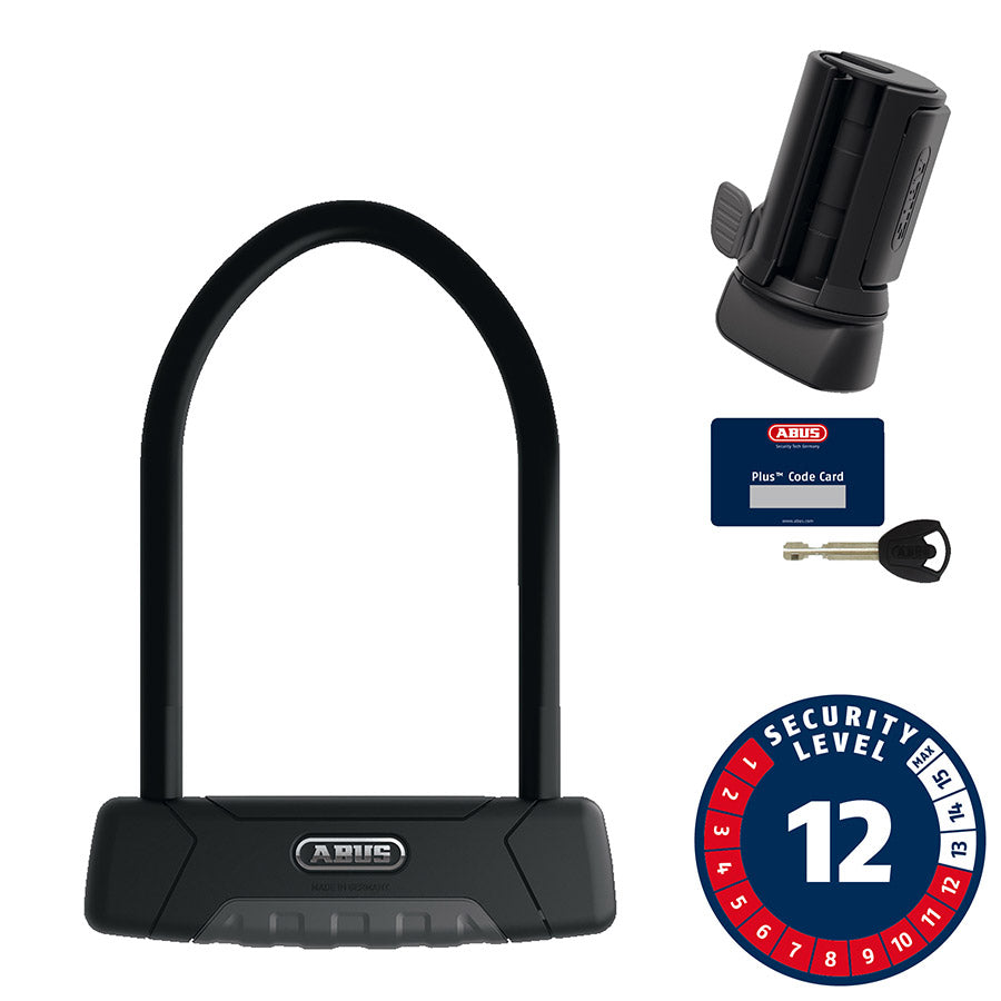 Abus, Granit Plus 470, U-Lock, Key, 12mm, 15.0cm x 23.0cm, 5.9" x 9", SH B, Black