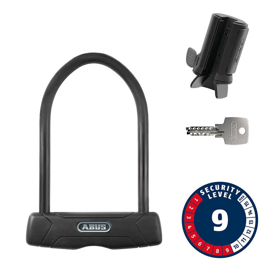 Abus, Granit 460, U-Lock, Key, 12mm, 15.0cm x 23.0cm, 5.9" x 9", USH, Black