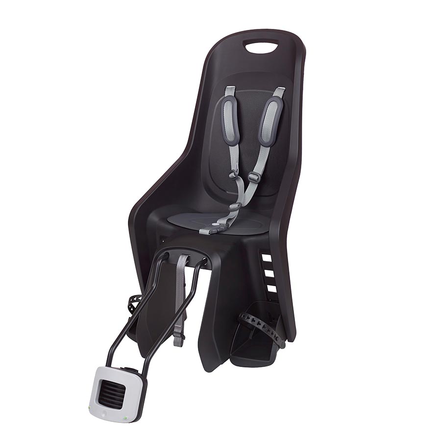 Polisport, Bubbly Maxi + FF 29", Baby Seat, On frame, Black/Dark Grey, Black