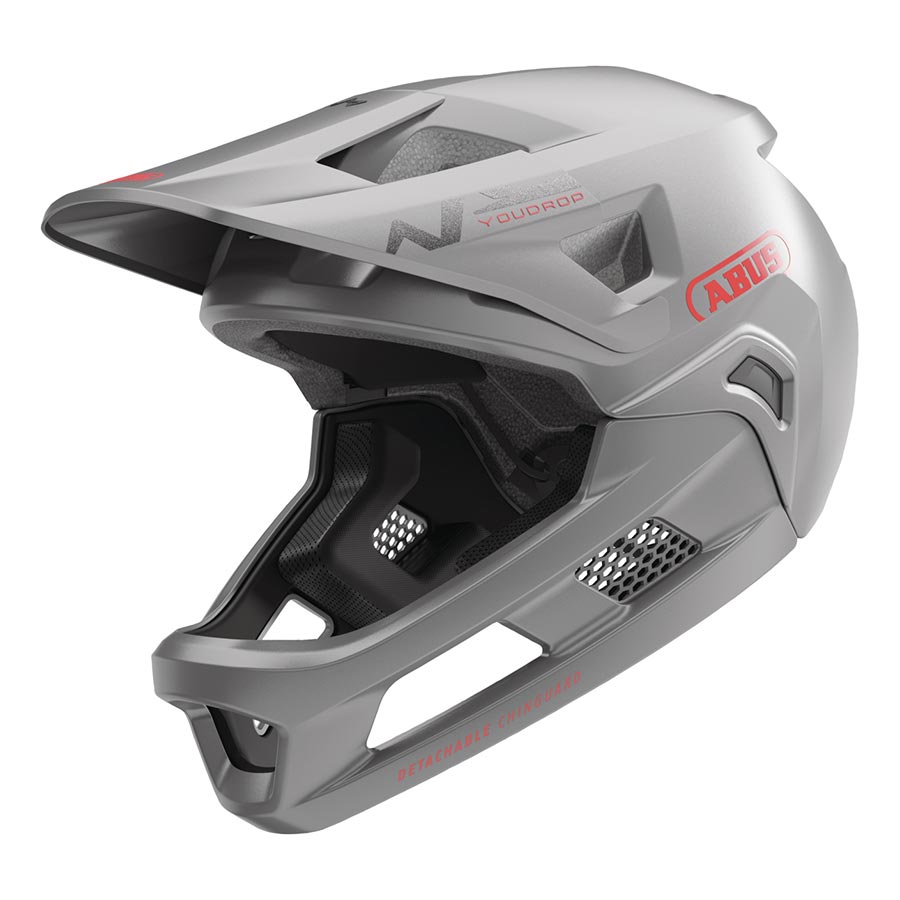 Abus, YouDrop FF, Mountain Helmet, Ti Silver, S, 48 - 55cm