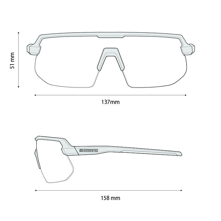 Lunettes de cyclisme Shimano TWINSPARK CE-TSPK2 | Verres à contraste élevé | Monture écologique
