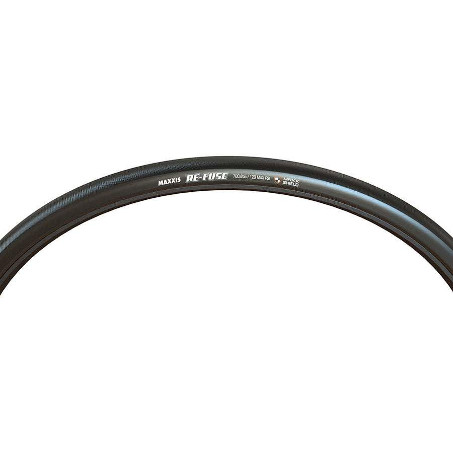 Maxxis, Re-Fuse, Road Tire, 700x25C, Folding, Clincher, Single, MaxxShield, 60TPI, Black