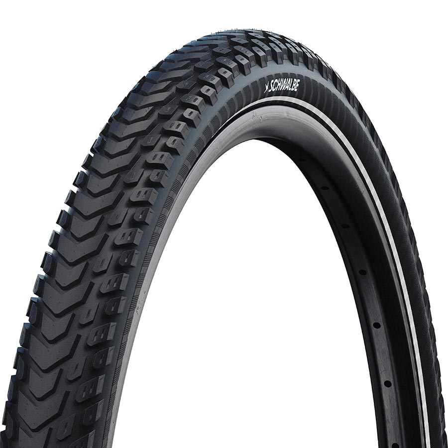 Schwalbe, Marathon Mondial, Hybrid Tire, 700x50C, Folding, Clincher, Addix, V-Guard, 67TPI, Black