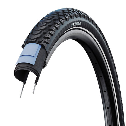 Schwalbe, Marathon Mondial, Hybrid Tire, 26''x2.00, Wire, Clincher, Perf. RaceGuard, 67TPI, Black