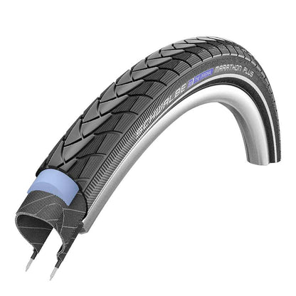 Schwalbe, Marathon Plus, Hybrid Tire, 20''x1.75, Wire, Clincher, Endurance, SmartGuard, Reflex, 67TPI, Black