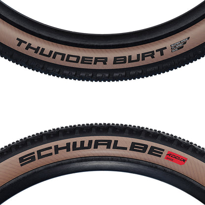 Schwalbe, Thunder Burt, Mountain Tire, 29x2.10, Folding, Tubeless Ready, Addix Speed, Super Race, 67TPI, Transparent Skinwall