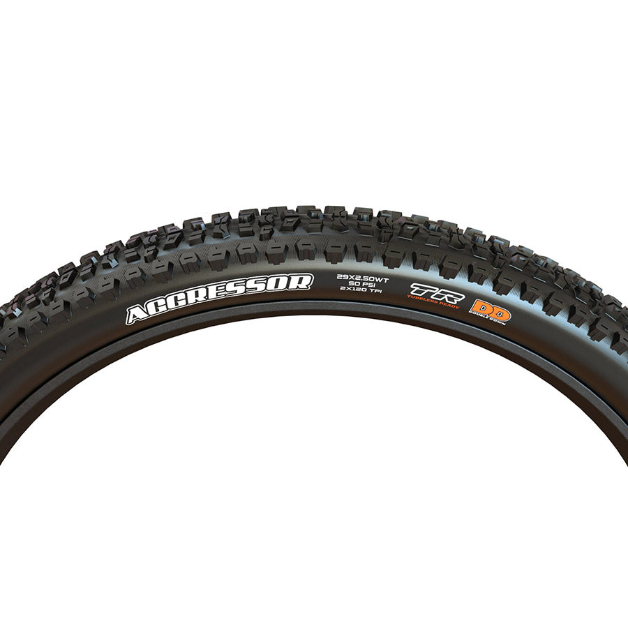 Maxxis, Aggressor, Mountain Tire, 26''x2.30, Folding, Tubeless Ready, Dual, EXO, 60TPI, Black