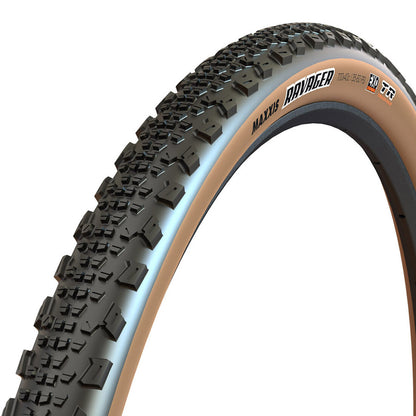 Maxxis, Ravager, Gravel Tire, 700x40C, Folding, Tubeless Ready, Dual, EXO, 60TPI, Tanwall