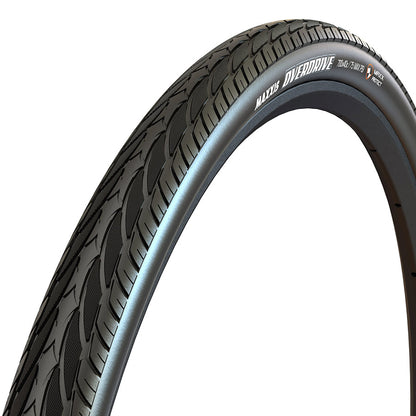 Maxxis, Overdrive Excel, Hybrid Tire, 700x40C, Wire, Clincher, Single, SilkShield, Reflective, 60TPI, Black