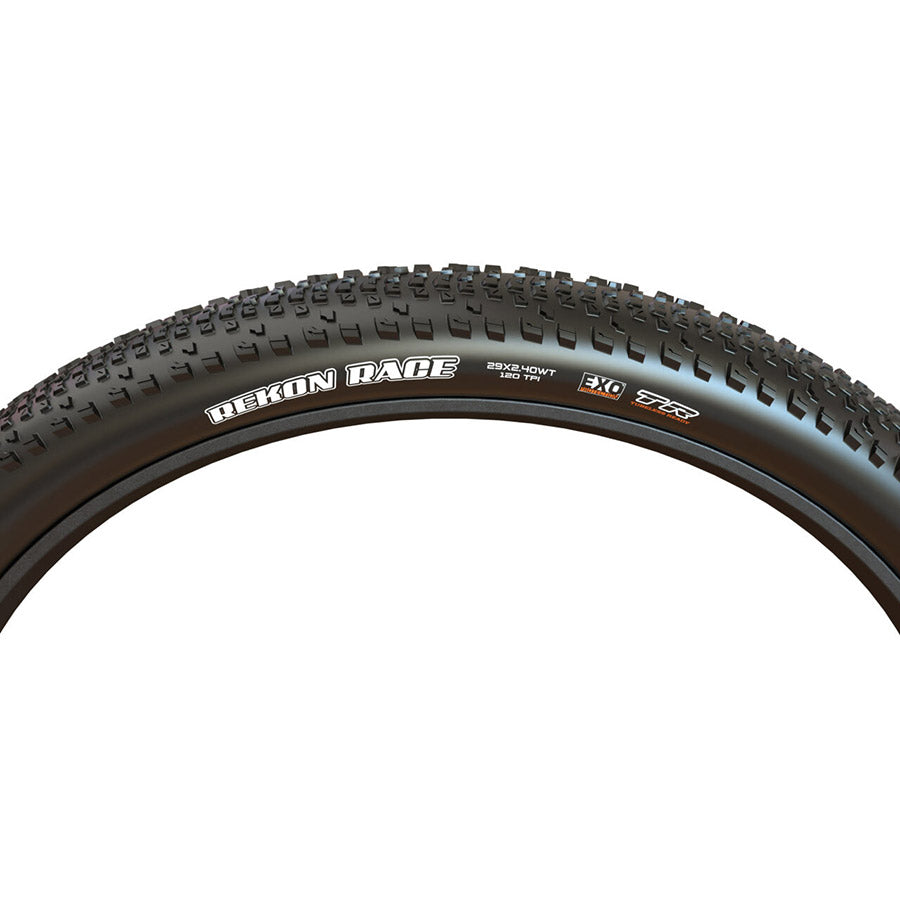 Maxxis, Rekon Race, Mountain Tire, 29"x2.40, Folding, Tubeless Ready, MaxxSpeed, EXO, Wide Trail, 120TPI, Black