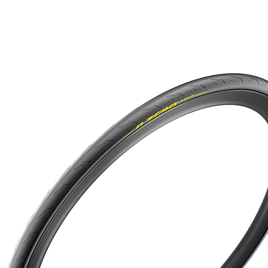 Pirelli, P ZERO Velo Tubular, Road Tire, 700x25C, Tubular, YellowSOFT, TechBELT, 300TPI, Black