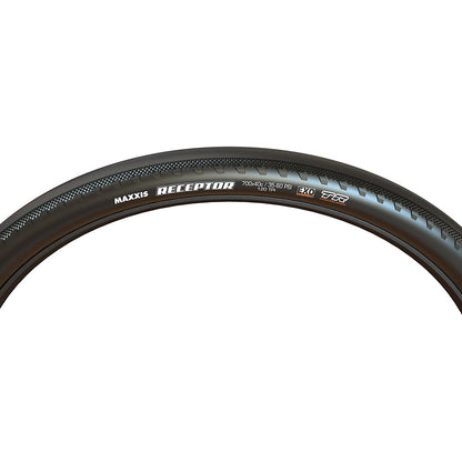 Maxxis, Receptor, Gravel Tire, 700x40C, Folding, Tubeless Ready, HYPR-X, EXO, 120TPI, Black