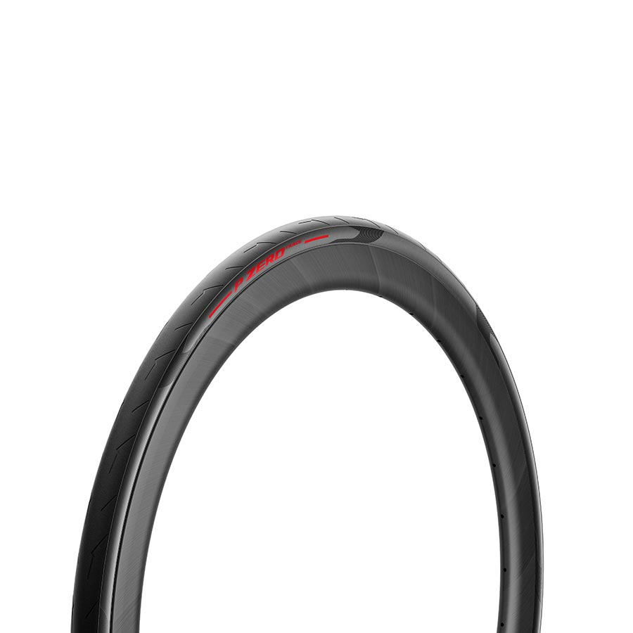 Pirelli, PZero Race, Road Tire, 700x26C, Folding, Clincher, SmartEVO, TechBELT, 127TPI, Red, Made in Italy