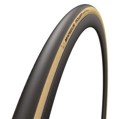 Michelin, Power Cup TLR, Road Tire, 700x30C, Folding, Tubeless Ready, GUM-X, Tubeless Shield, 4x120, Tanwall