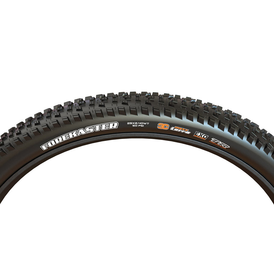Maxxis, Forekaster, Mountain Tire, 29''x2.40, Folding, Tubeless Ready, Dual, EXO, Wide Trail, 60TPI, Black