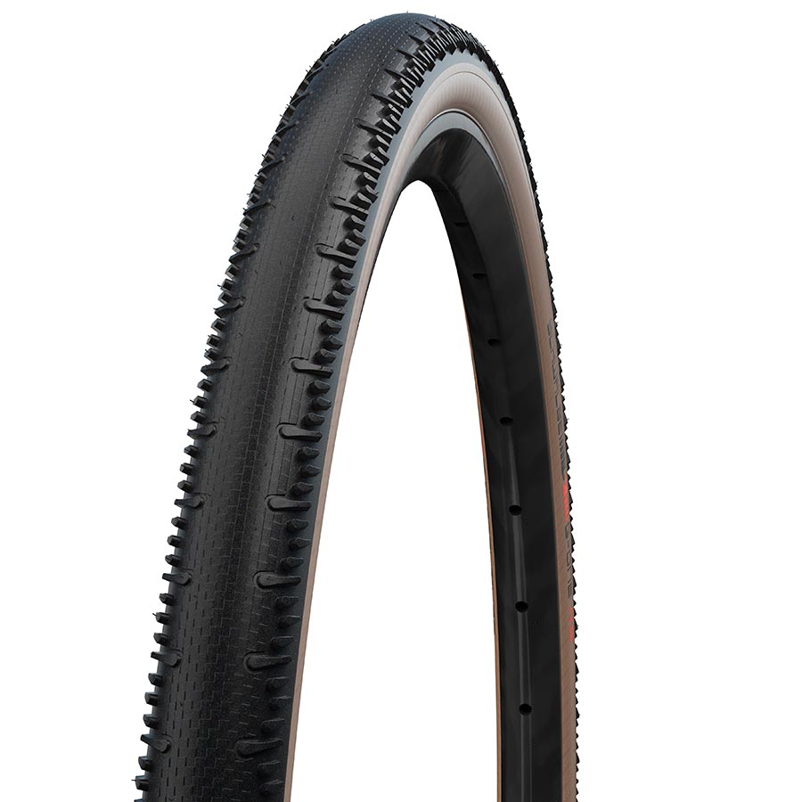 Schwalbe, G-One RS Pro, Gravel Tire, 700x45C, Folding, Tubeless Ready, Addix Race, Pro, 67TPI, Transparent Sidewall
