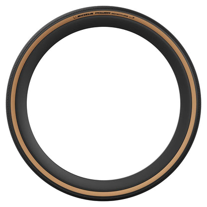 Michelin, Power Adventure Classic TS TLR, Gravel Tire, 700x36C, Folding, Tubeless Ready, GUM-X, GUM-X, 3x100TPI, Tanwall
