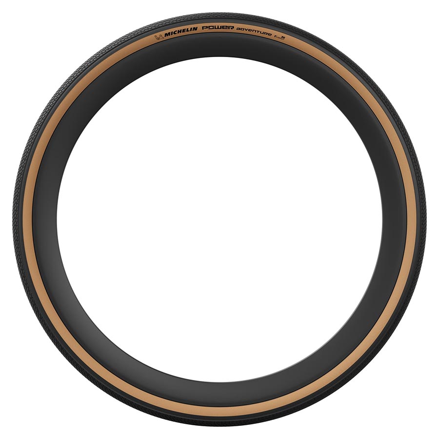 Michelin, Power Adventure Classic TS TLR, Gravel Tire, 700x42C, Folding, Tubeless Ready, GUM-X, GUM-X, 3x100TPI, Tanwall