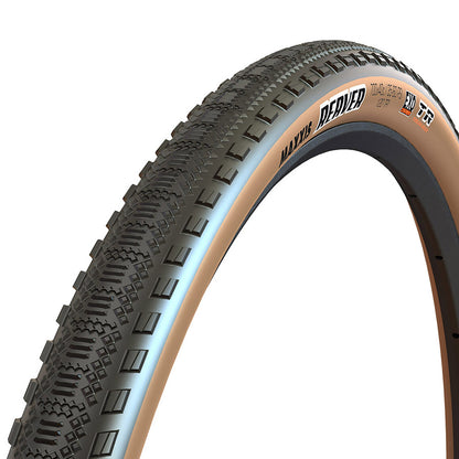 Maxxis, Reaver, Gravel Tire, 700x40C, Folding, Tubeless Ready, HYPR-X, EXO, 120TPI, Tanwall