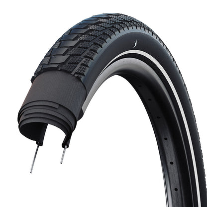 Schwalbe, PICK-UP, Hybrid Tire, 20''x2.35, Wire, Clincher, Addix E, Super Defense, 2x67TPI, Black