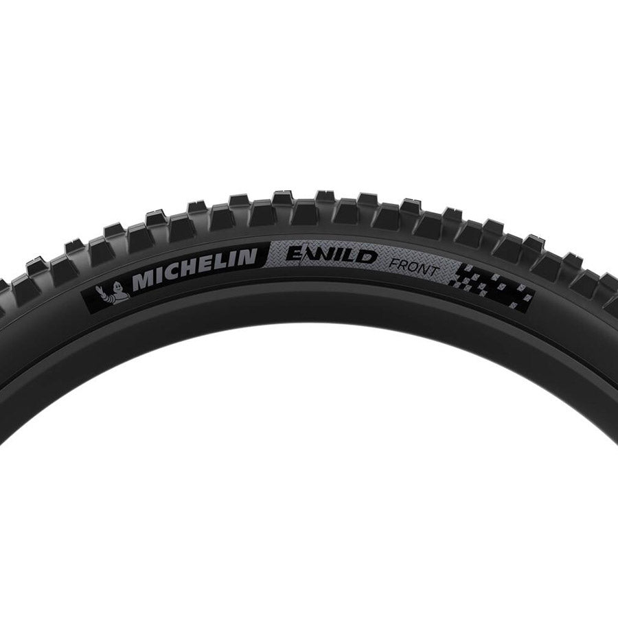 Michelin, E-WILD RACING LINE Front, Mountain Tire, 29"x2.60, Folding, Tubeless Ready, MAGI-X, 4x55, Black
