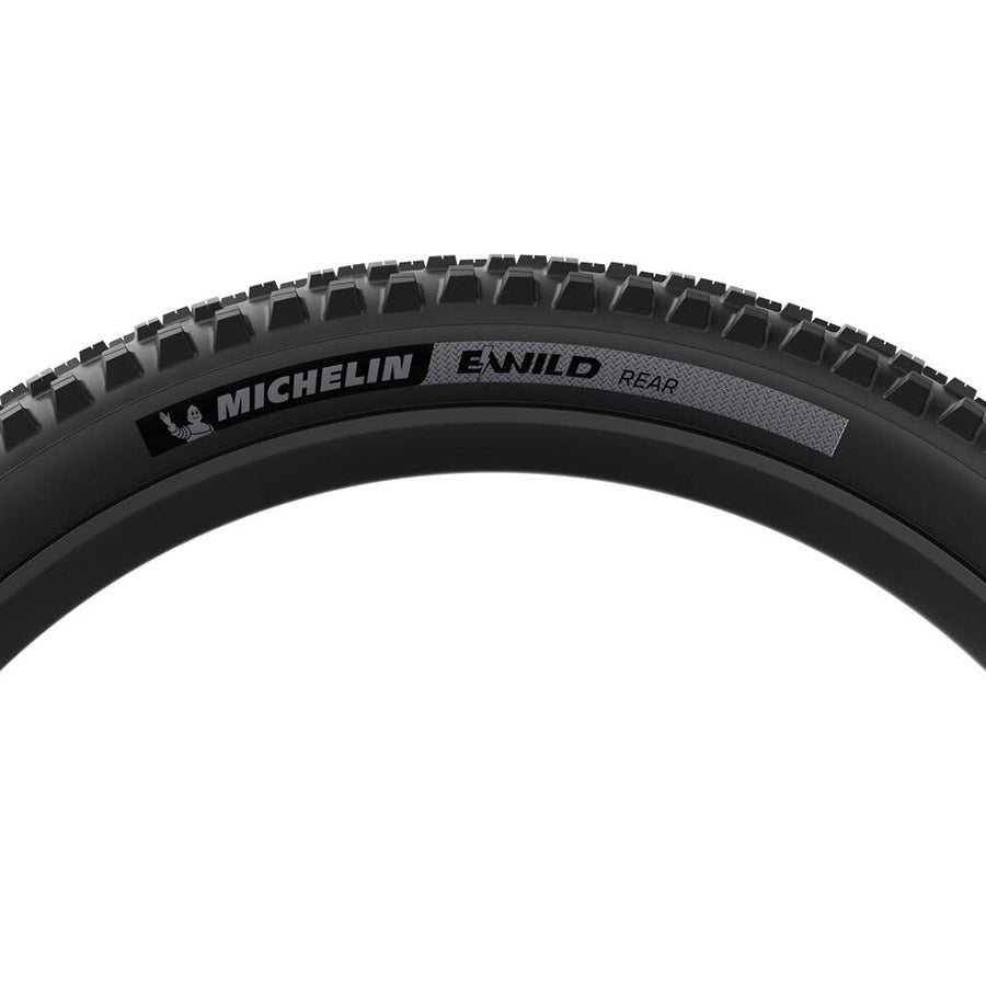 Michelin, E-WILD RACING LINE Rear, Mountain Tire, 29"x2.60, Folding, Tubeless Ready, MAGI-X, 4x55, Black