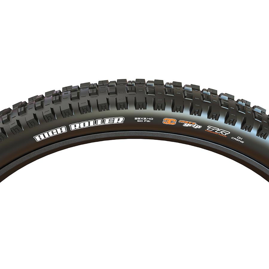 Maxxis, High Roller III, Mountain Tire, 29"x2.40, Folding, 3C Maxx Grip, Double Down, 120x2TPI, Black