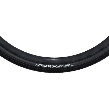 Schwalbe, G-One Comp, Gravel Tire, 700x40C, Wire, GreenCompound, K-Guard, Black