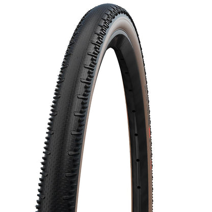 Schwalbe, G-One RS Pro, Gravel Tire, 28x1.50, Folding, Tubeless Ready, Addix Race, V-Guard, 67TPI, Transparent Sidewall