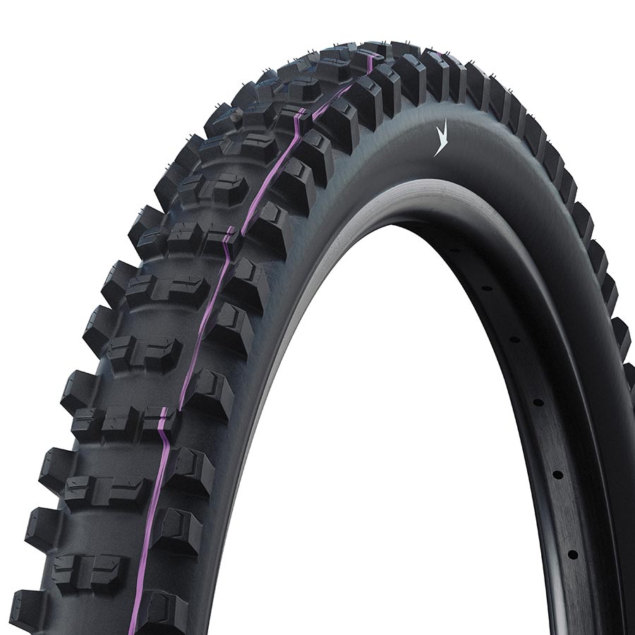 Schwalbe, Shredda Gravity Pro Rear, Mountain Tire, 27.5''x2.50, Folding, Tubeless Ready, Addix Ultra Soft, Gravity Pro - Radial, 67TPI, Black