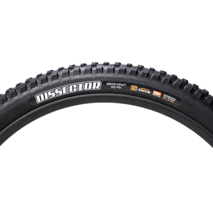 Maxxis, Dissector II, Mountain Tire, 29"x2.40, Folding, Tubeless Ready, MaxxTerra, EXO, 60TPI, Black
