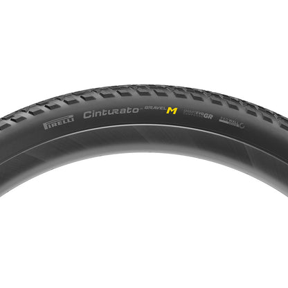 Pirelli, Cinturato Gravel M HP-Line, Gravel Tire, 700x45C, Folding, Tubeless Ready, SmartEVO GR, ProWALL Gravel, 120TPI, Black