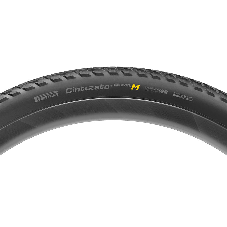 Pirelli, Cinturato Gravel M HP-Line, Gravel Tire, 700x45C, Folding, Tubeless Ready, SmartEVO GR, ProWALL Gravel, 120TPI, Black