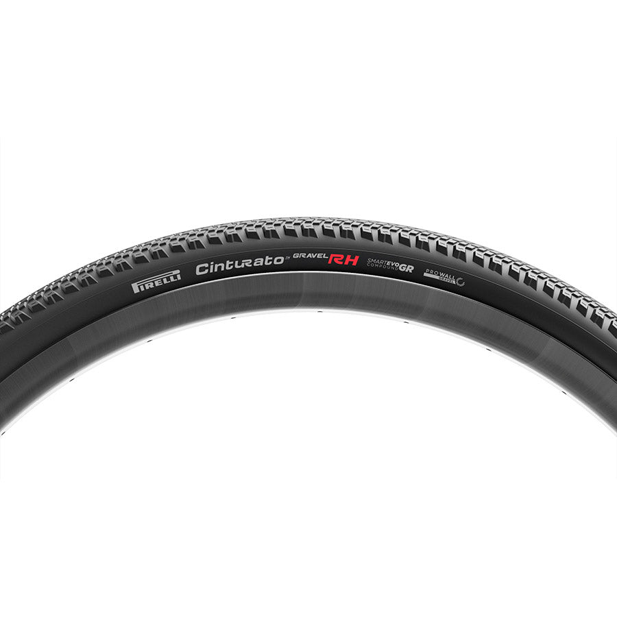 Pirelli, Cinturato Gravel RH HP-Line, Gravel Tire, 700x45C, Folding, Tubeless Ready, SmartEVO GR, ProWALL Gravel, 120TPI, Black