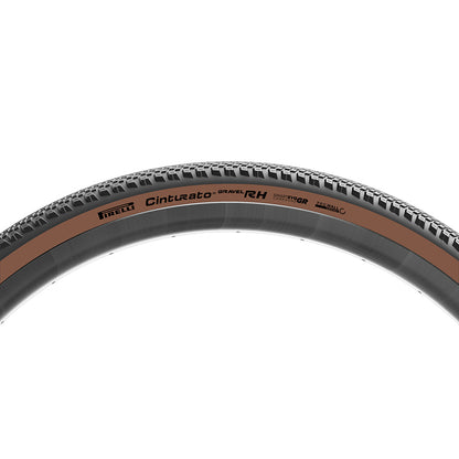 Pirelli, Cinturato Gravel RH HP-Line, Gravel Tire, 700x40C, Folding, Tubeless Ready, SmartEVO GR, ProWALL Gravel, 120TPI, Tanwall