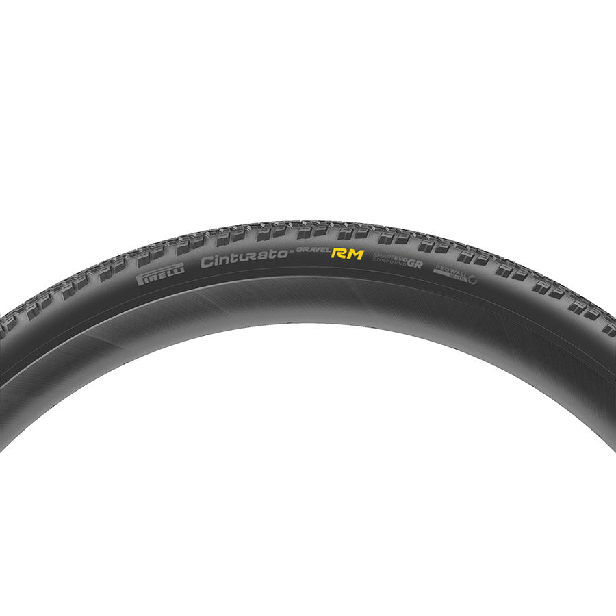Pirelli, Cinturato Gravel RM HP-Line, Gravel Tire, 700x55C, Folding, Tubeless Ready, SmartEVO GR, ProWALL Gravel, 120TPI, Black