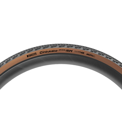 Pirelli, Cinturato Gravel RM HP-Line, Gravel Tire, 700x40C, Folding, Tubeless Ready, SmartEVO GR, ProWALL Gravel, 120TPI, Tanwall