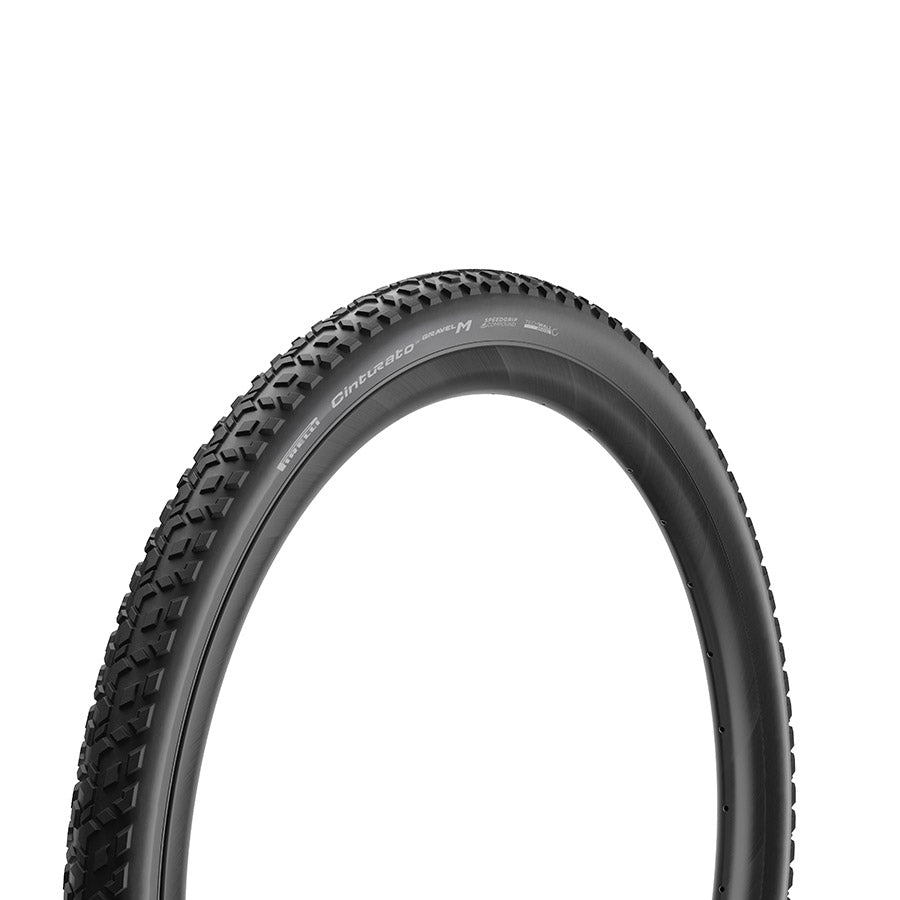 Pirelli, Cinturato Gravel M P-Line, Gravel Tire, 700x45C, Folding, Tubeless Ready, SpeedGrip, TechWALL, 60TPI, Black