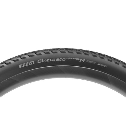 Pirelli, Cinturato Gravel M P-Line, Gravel Tire, 700x45C, Folding, Tubeless Ready, SpeedGrip, TechWALL, 60TPI, Black