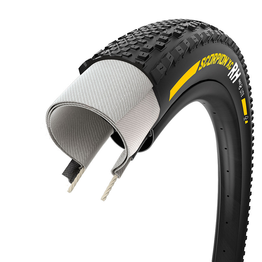 Pirelli, Scorpion Race XC RH, Mountain Tire, 29x2.4, Folding, Tubeless Ready, Race XC Compound, Lite, 120TPI, Team Edition