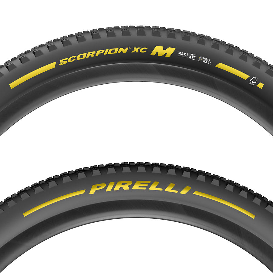 Pirelli, Scorpion Race XC M, Mountain Tire, 29x2.4, Folding, Tubeless Ready, Race XC Compound, ProWALL, 120TPI, Black