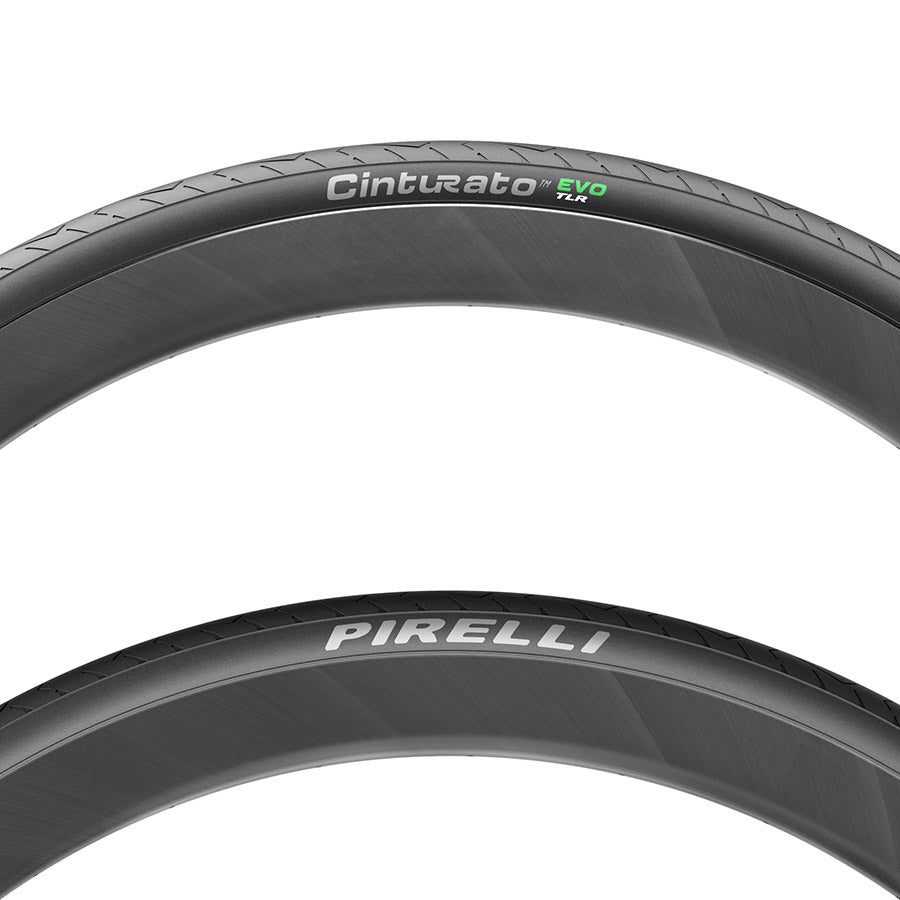 Pirelli, Cinturato EVO TLR, Road Tire, 700x35C, Folding, Tubeless Ready, SmartEVO AS, TechWALL+, 60TPI, Black