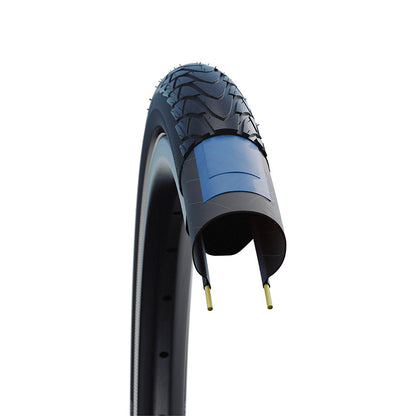 Schwalbe, Marathon Racer, Hybrid Tire, 20''x1.50, Wire, Clincher, Addix Green, RaceGuard, Reflex, 67TPI, Black